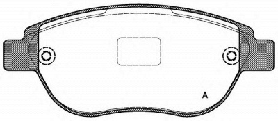 OPEN PARTS bpa084100 -  Комплект тормозных колодок, дисковый тормоз